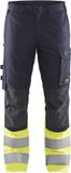 Blåkläder Multinorm werkbroek Inherent met stretch 1787-1512 - Marine/High Vis Geel - Maat 60