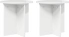 vidaXL Plantenstandaard 2 stuks Hoogglans Wit 40 x 40 x 40 cm Bewerkt hout