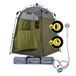 LUMALAND Premium douchetent + campingdouche met accu