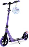 SereneLife Kinderstep - 2-Wiel Kinderstep met Verstelbaar T-Bar Stuur - Aluminium Antislip Dek - Draagbare Opvouwbare Step voor Kinderen, Tieners met Draagriem
