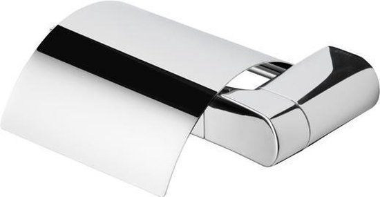 Geesa Wynk Toiletrolhouder met klep - Links - Chroom
