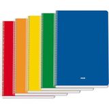 Dohe - Schriften A4+ (5 st.) - Formaat 21,5x31,5 cm, 5 Kleuren: Blauw, Rood, Oranje, Geel en Groen, 80 Geruite Vellen (4x4 mm), Spiraalbinding, Zachte Kartonnen Kaft, Kantoormateriaal