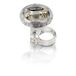 250070450var XLC 250070450var - Doorzichtige Deurbel 36mm met Klem 2.2mm DD-M12 Kleur Zilver