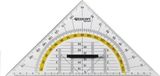 Westcott Geodriehoek - 22cm - Kunststof - Transparant