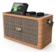 CGV BeBop DAB+ Radio portable Bois Analogique & Numérique Bluetooth 20W