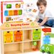 Tooky Toy Centre de recyclage en bois trieur éducatif
