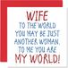 Mooie Valentijnsdagkaarten voor vrouwen - Wife You Are My World - verjaardagskaart van echtgenoot, verjaardagscadeau, Valentijnsdagkaart voor verloofde 145 mm, wenskaarten