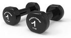 Bodytone Vynil 1kg Dumbbell 2 Unités Argent 1kg