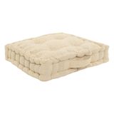 Atmosphera Vloerkussen Nepal - beige - met glitters - 40 x 40 x 8 cm