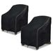 LSongSKY Adirondack stoelhoes voor patio, 2 stuks, waterdichte, zwaar belastbare tuinstoelhoezen, patio Adirondack stoelhoes voor buitenstoel, (30 W x 34 D x 36 H inch), zwart