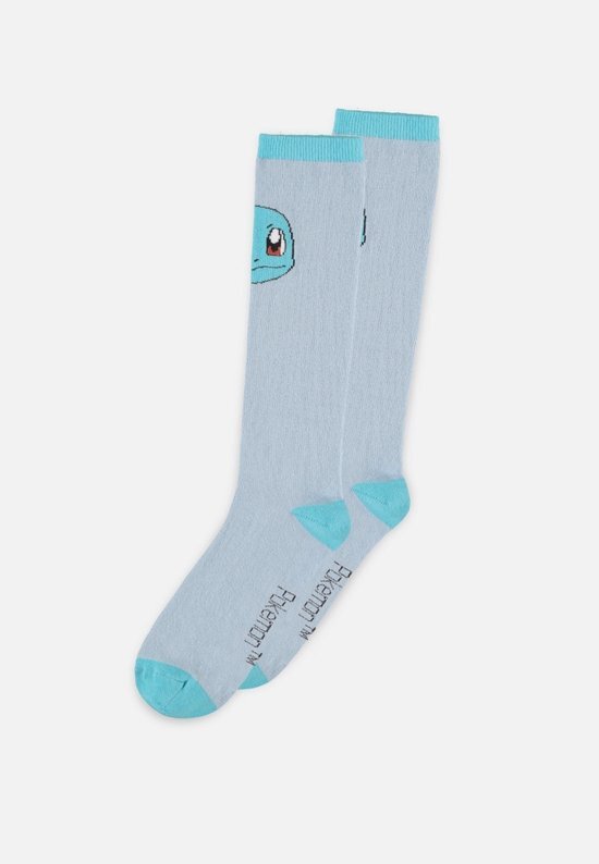 Difuzed pokémon - squirtle knee high socks