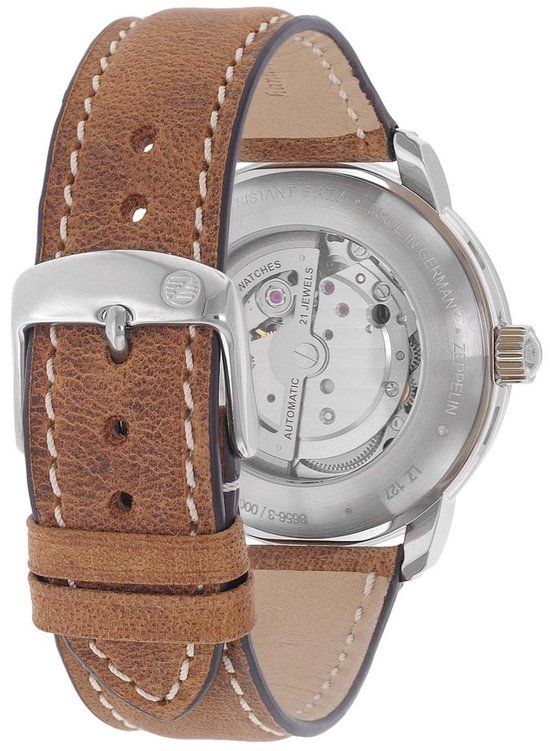 Zeppelin Mod. 8656-3 Herenhorloge - 30 mm - Grijs