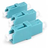 1aTTack.de 3x glasvezel keystone-connectoren OM3 (UPC of PC) LC-simplex female naar LC-simplex female multimode Aqua
