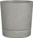 Mica Decorations Bloempot Coco - betongrijs - H37 x D35 cm - kunststof - buiten
