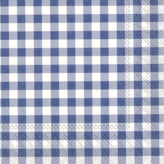 Starpak Servetten Blauw/Wit 33x33cm 1 Laags 200 Stuks