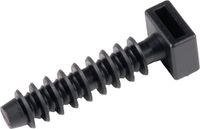 HellermannTyton LOK01B-PA6HIR-BK (100) Bevestigingssokkel Schroefbaar 151-80500 Zwart 100 stuk(s)