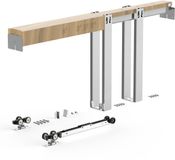 Vevor Schuifdeurkozijnset voor schuifdeuren van 610-914 mm (B) en 2032 mm (H)