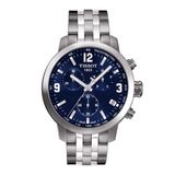 Tissot T-Sport PRC 200 Analoog Quartz Polshorloge Zilverkleurig Staal 41.5 mm