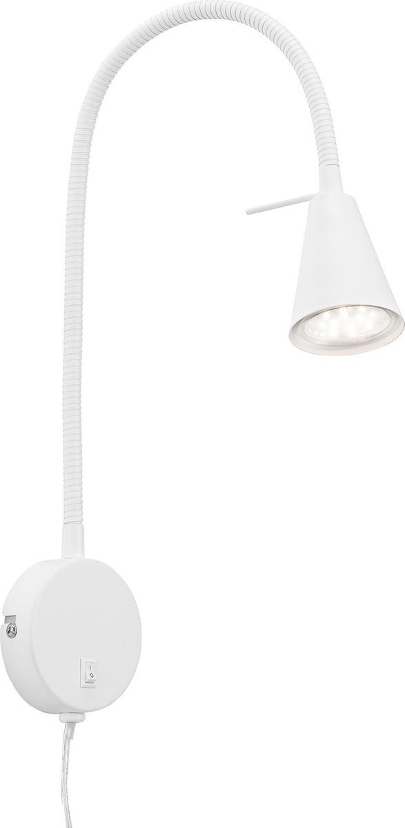 Briloner Leuchten COMFORT LIGHT Wandlamp met Zwanenhals - LED - 4W - incl flexarm - GU10 - Wit