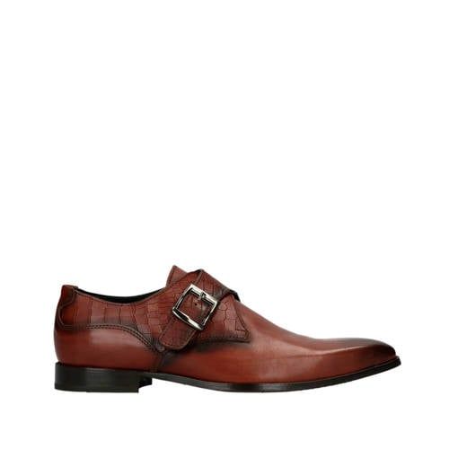 Manfield Black Label leren gespschoenen bruin