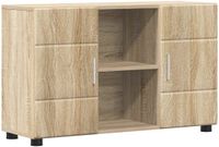 vidaXL Dressoir FLORIN 88,5 x 30,5 x 55,5 cm Sonoma Eik Bewerkt hout