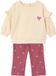 Vertbaudet Babyset sweater en legging meisje framboos