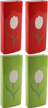 Svenska Living Radiatorbak luchtbevochtiger/waterverdamper - 4 st - 20 x 8 cm - porselein