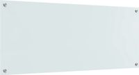 vidaXL Keukenachterwand Wit 120 x 50 cm Gehard Glas
