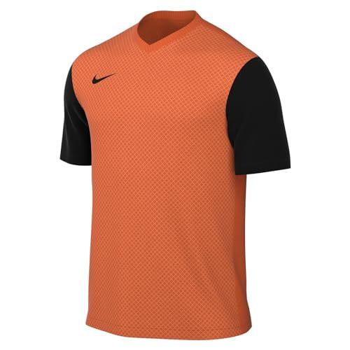 Nike Men's Short Sleeve Top - DH8035-819 - Safety Orange/Black/Black - Size L