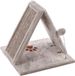 Flamingo Greta - Krabplank Katten - Krabplank Greta Grijs Driehoek 40x40x38cm