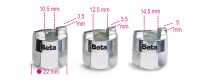 Beta 3-delig set speciale doppen voor schokdempermoeren 1557/S3