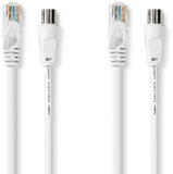 Nedis Coax Kabel - RG-58 - IEC Male/Female - 5m - Wit