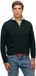 Superdry Essentials Katoenen Trui met Halve Rits Heren XXL Enamel Green Marl