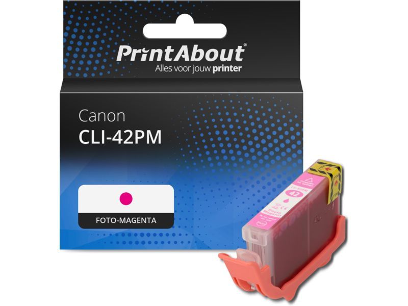 PrintAbout Inktcartridge CLI-42PM Foto-magenta geschikt voor Canon
