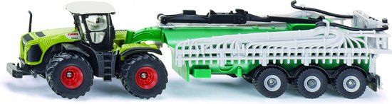 SIKU 1827 Claas Xerion met Tankwagen - 1:87 Schaal - Boerderij Speelgoedvoertuig