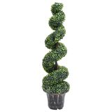 vidaXL Kunstplant Buxus Spiraal 117 cm Groen