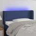 vidaXL - Hoofdbord - LED - 83x16x78/88 cm - stof - blauw