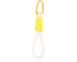 LGT JWLS Lookinggoodtoday Sleutelhanger/Telefoonkoord met Handige Gesp - Fel Geel & Wit