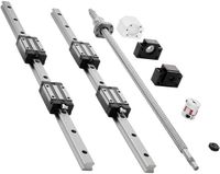 StarTech Latios Lineaire geleiderset - HGR20 - Set met 2x 600 mm lineaire rails - Vier loopwagens - Kogelomloopspindel - BF12/BK12 eindsteunen - Koppeling en moerbehuizing - Voor CNC