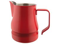 ILSA Evolution Melkkannetje voor cappuccino en latte art, roestvrij staal 18/10, rood, kopjes 9, inhoud 75 cl