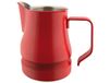 ILSA Evolution Melkkannetje voor cappuccino en latte art, roestvrij staal 18/10, rood, kopjes 9, inhoud 75 cl
