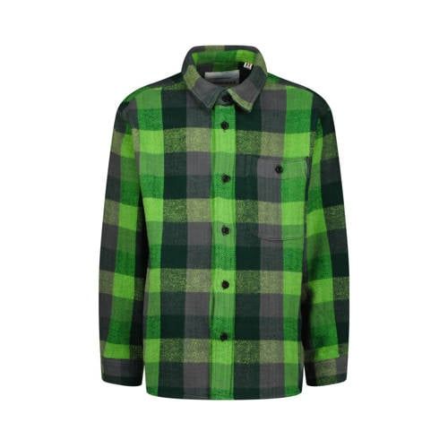 Vingino Lasot geruit overhemd - groen/zwart