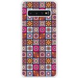 Samsung Galaxy S10 Patchwork mandala verstevigd hoesje met sublimatie bedrukking