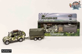 - Landrover Military Defender Met Aanhanger