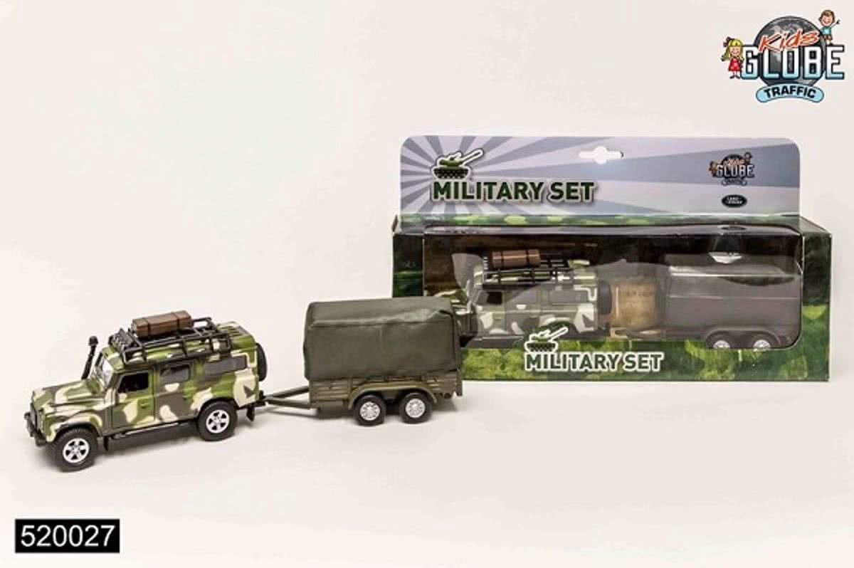 Landrover Military Defender Met Aanhanger