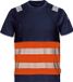 Sir Safety CONTRAST Korte mouw Hi Vis Reflecterend Werk T-shirt HEREN Oranje Blauw - EN 20471 Klasse 1 - 175 g/m²