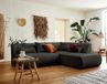Mobilier Onyx Hoekbank 5 zitplaatsen Gris