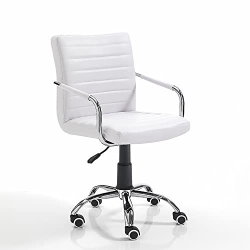 Oresteluchetta Simi Bureaustoel - Wit - PU-leder