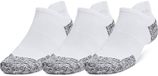 Under Armour Armourdry Run Cushion Invisible Socks 3 Pairs White EU 47 1/2-50 1/2 Men, Women