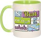 Bellatio Decorations Cadeau koffie/thee mok - de beste collega - van de wereld - groen - 300 ml